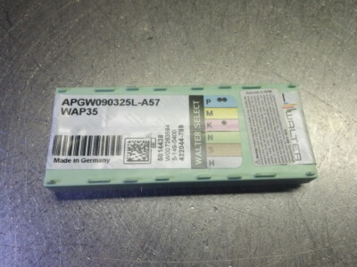 Walter Carbide Inserts QTY10 APGW090325L-A57 WAP35 (LOC3607)