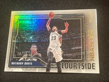 2017-18 NBA HOOPS Anthony Davis Holo Silver Courtside GOLD SSP 10/10