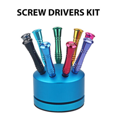 9pcs/Kit Dental Lab Implant Screwdriver For Implants System Drilling Tool Blue