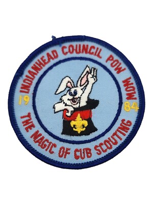 1984 Indianhead Council Pow Wow The Magic Of Cub Round Boy Scouts BSA Patch