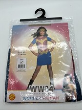 GIRLS WONDER WOMAN WW84 CHILD COSTUME - DRESS  TIARA - Small 4-6 NWT