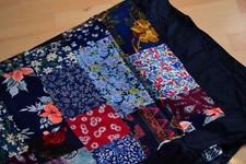 Patchwork Tagesdecke, Bettüberwurf, Viscose mit Baumwolle, 240 x 240 cm