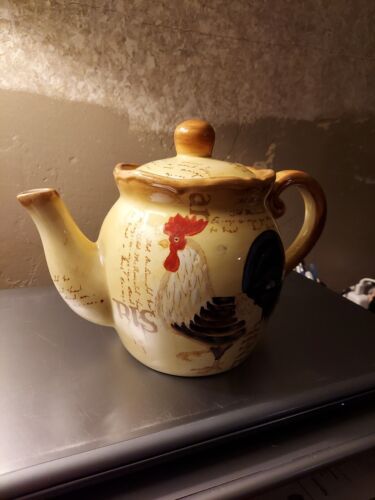 Rooster Brand Tea Pot 6”T X 5"W Made In China - Picture 1 of 7