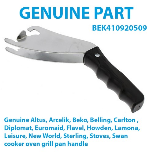 BEKO Genuine Cooker Oven Grill Pan Handle 410920509 eBay