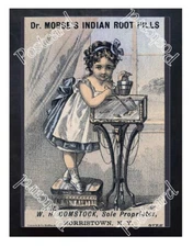 Historic Dr Morse's Indian Root Pills 1900s Advertising Postcard