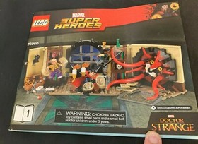 Lego Marvel Super Heroes Doctor Strange 76060  Instruction Manuals ONLY 2 Books