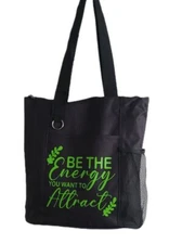 Attractive Positive Energy Canvas Tote for Daily Use