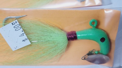 5 unidades - Bucktail Jigs Striper Luñuelos 3/4 OZ Chartreuse 6/0 Roadrunner Agua Salada - Imagen 3 de 3