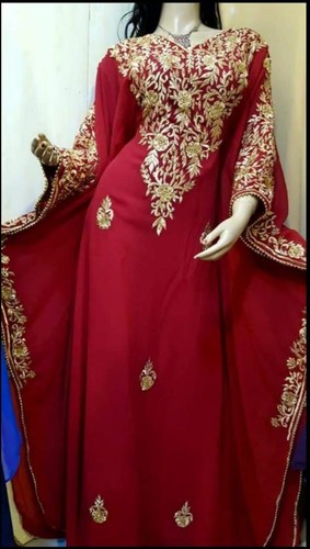 African Dress Fancy Abaya Dubai Caftan Formal Beaded Moroccan Kaftan for Women - Picture 4 of 22