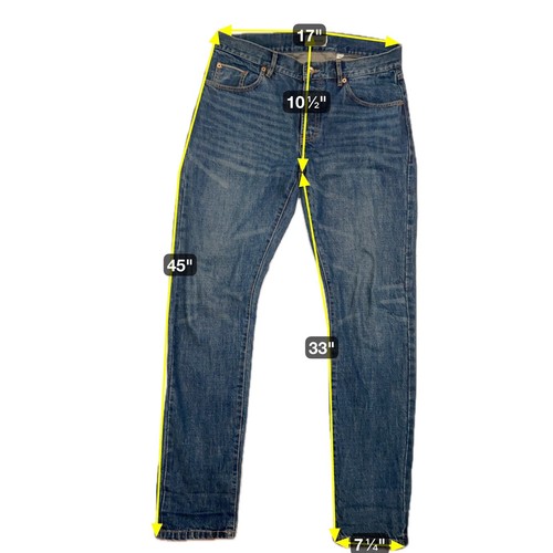 Taylor Stitch | Selvage Organic Cotton Slim Button Fly Jeans Size 32 Sustainable - Picture 7 of 12