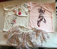 Epic Threads Girls Lot of 3 - 2 t-shirts Size 5 with Tutu Size  4 New Ships Fast