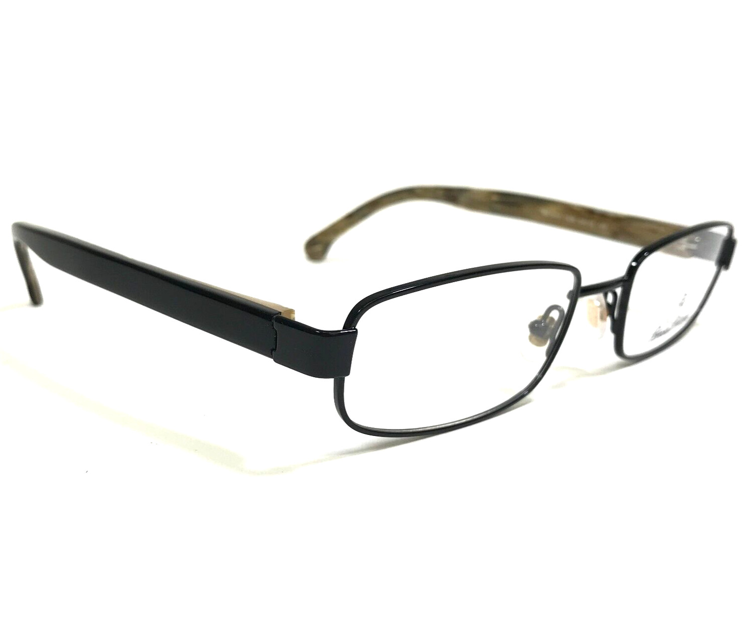 Brooks Brothers Eyeglasses Frames BB1010 1536 Black Brown Rectangular 54-19-145 thumbnail 2