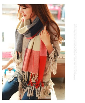 Mujer Invierno Bufanda Chal Borlas Wrapp Suave Cálido Larga GB | eBay