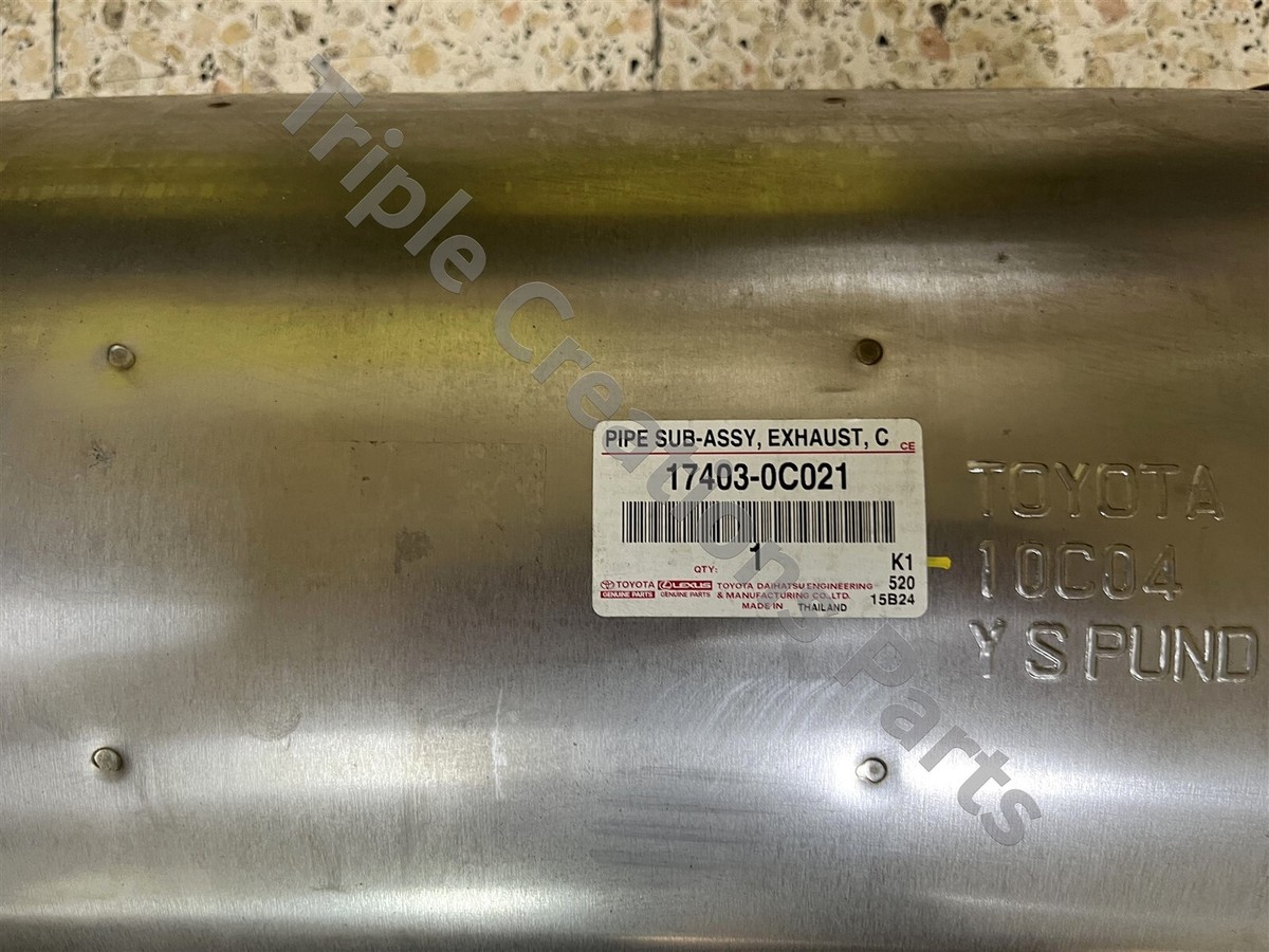 tooco様 PIPE ASSY, EXHAUST, CENTER 174030C021 | Toyota Parts | PartSouq