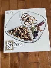 NEW Glass Divided Serving Tray