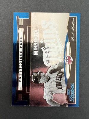2005 Playoff Prestige Prestigious Pros Blue /900 Paul Molitor #PP-4