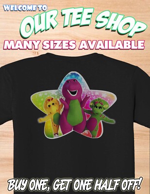 BARNEY & FRIENDS STAR - Custom Shirt BJ & Baby Bop TV Show - Free Shipping