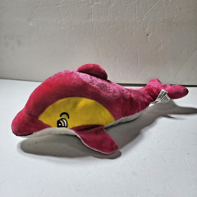 Toy Factory DOLPHIN Pink Yellow White Belly Sewn Eyes Plush 13'' 2018