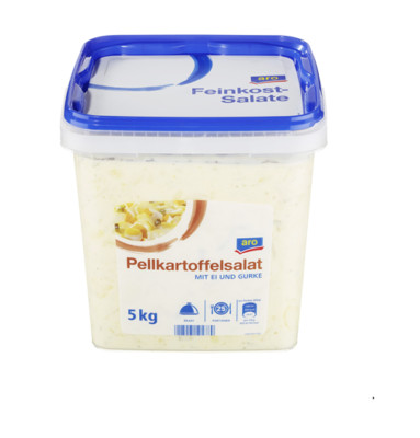 Pellkartoffelsalat mit Ei und Gurke - 5 kg Eimer aro (5,60  /kg)
