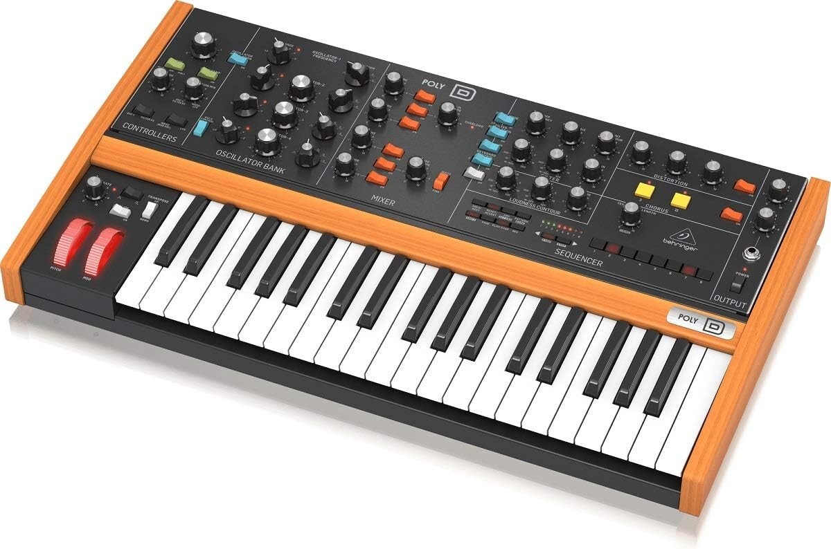 Behringer Poly D Analog 4-voice Polyphonic Synthesizer with 37