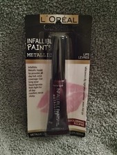 L Oreal Infallible Paints/Lips Metallic 334 SMOLDERING ECLIPSE Lip Color B43