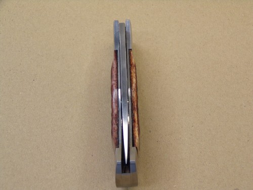 VINTAGE A.G. RUSSELL LOCKBACK FOLDING HUNTER W/ JIGGED BONE - NEW OLD STOCK ! - Picture 8 of 13