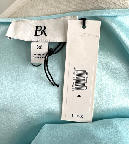 Camiseta sin mangas Banana Republic Sublime Silk XL azul celeste cucharada nueva con etiquetas - Imagen 9 de 9