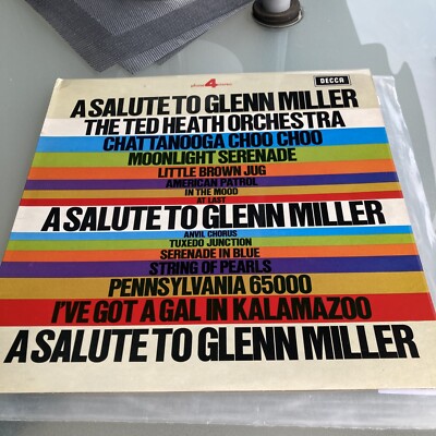 TED HEATH LP A SALUTE TO GLENN MILLER 1984f