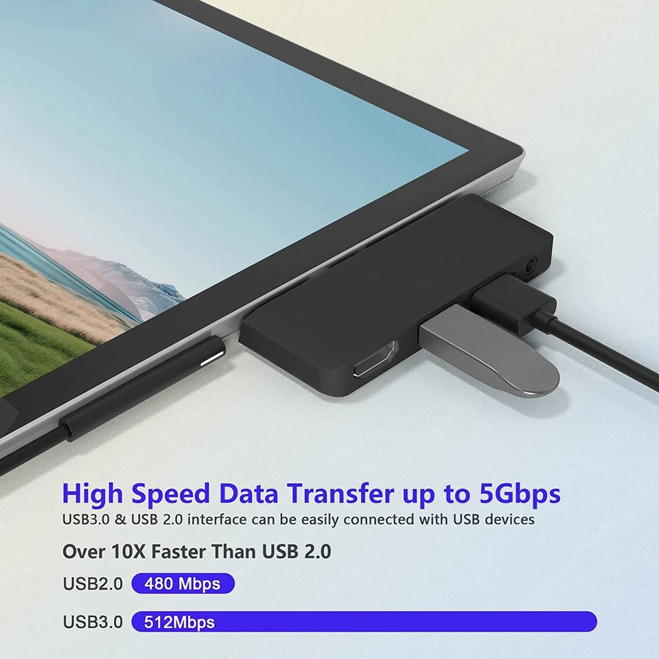 4 in 2 Surface Go 2/3 Docking Station Microsoft Surface Go Accessories - Image 3 of 4