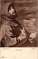 Vintage Postcard F. Zurbaran St. Franciscus (St. Francis) Alte Pinakothek Munich