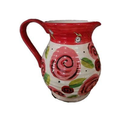 Hausewares Mary Jane Young Red Roses Pitcher