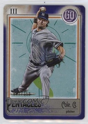 2021 Topps Gypsy Queen Tarot of the Diamond Indigo /250 Gerrit Cole #TOD-4 1cx3