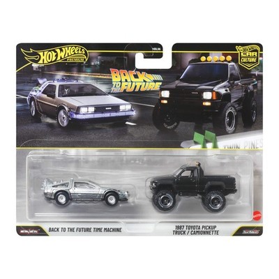 Hot Wheels - 2 Pack - Back To The Future Time Machine -  87 Toyota Pickup Truck