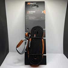 Non-stop Dogwear Bungee Leash Black/Orange, 2.0M/23mm