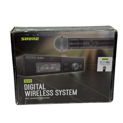 Shure SLXD24/B58 J52 Wireless Microphone System with BETA58A Handheld Mic Works