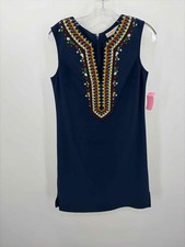Pre-Owned Tory Burch Navy Size 2 Short Sleeveless Dress