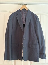 Ted Baker Endurance Konan CT Wool Sport Coat Blue Sz 46R Lightweight Blazer NWT