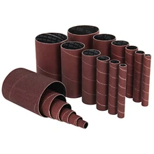 ABN Aluminum Oxide Wood Sanding Sleeves 18-Pack 4.5” Inch Long Sandpaper Rolls
