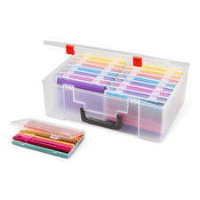 Retailer Basics 4 X 6 Photo Storage Case And Craft Organizer 16 Inner Cases