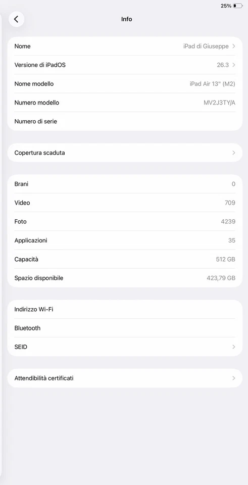 Apple iPad Air 13-inch (M2) · 512GB · Wi-Fi, foto 4 di 5