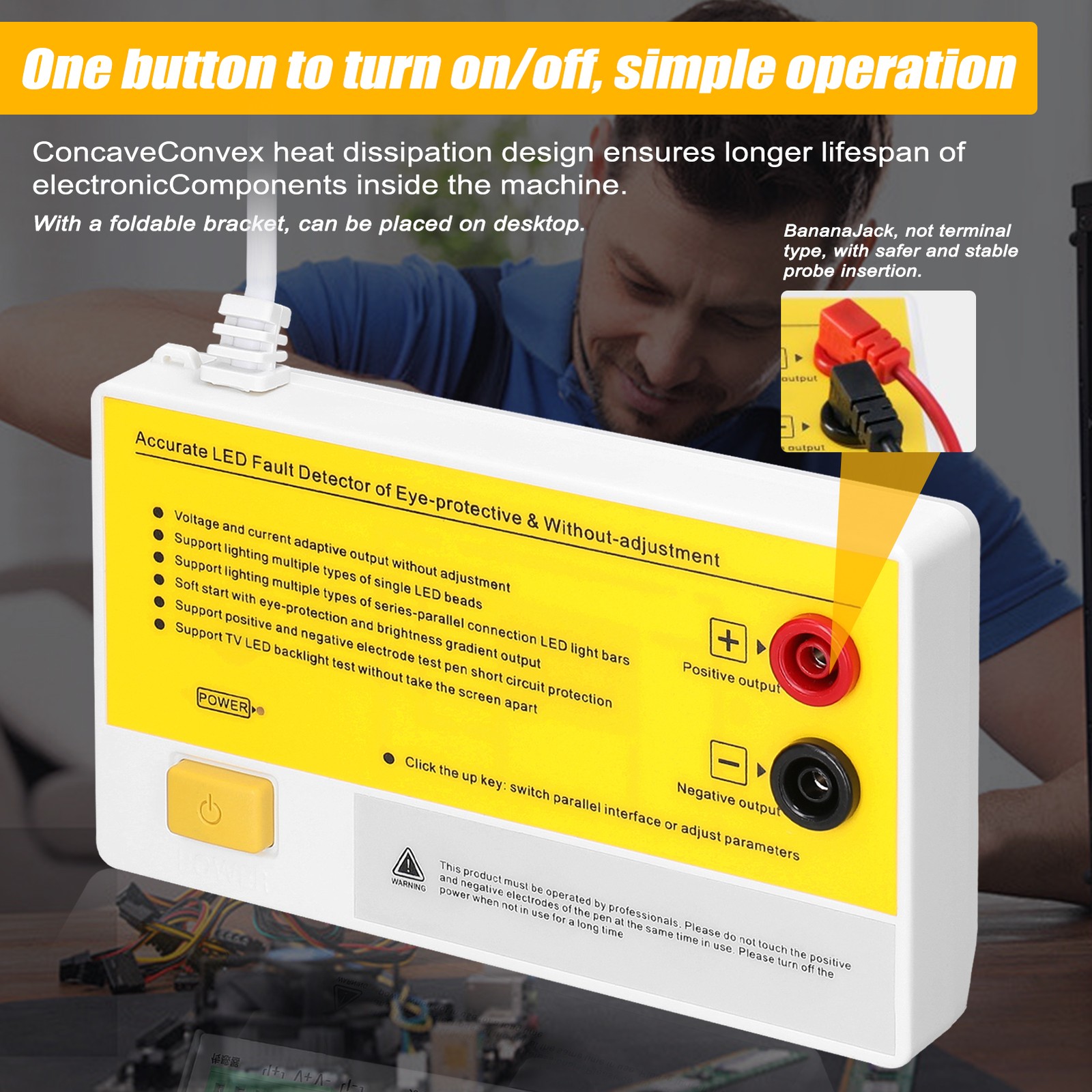 Portable LED Maintenance Tester Simple Operation TV Backlight Repair Tool For El