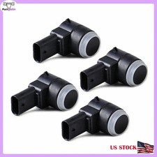 4-Piece Parking Sensor Set   3-Pin Cable, Front Rear Installation, Black Housing