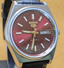 Rare vintage Seiko 5 automatic day date movement number 6309A japan made men's w