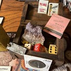 Junk Drawer Lot. Armstrong Utility Knife, Amethyst, Cards, Dice, Coin, Tool, USA — photo 5
