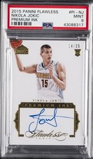 2015 PANINI FLAWLESS PREM INK #PI-NJ NIKOLA JOKIC #/25 PSA 9