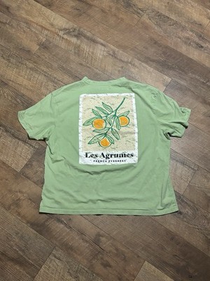 Another Influence Les Argumes Green Summer Tshirt Back Graphic Men s Size L