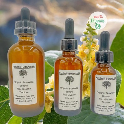 USDA Organic Handcrafted Boswellia Serrata Tincture Glycerin
