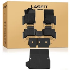 LASFIT Floor Mats for Toyota 4Runner 2025 2026 Gas TPE 1st & 2nd Row & Cargo Mat