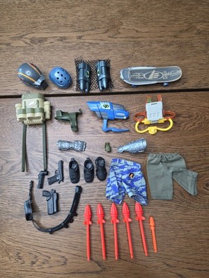 Max Steel Accessories Vintage 1990s Helmet Backpack Skateboard Weapons Shorts