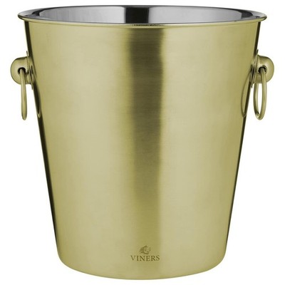 Viners Barware 4 Liter Fassungsvermögen Edelstahl Gold Sektkorb